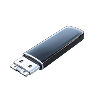 Modern digital flash drive in a realistic rendering. png