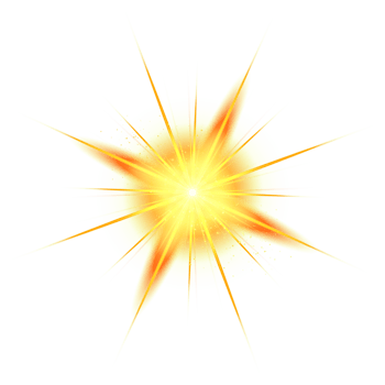 Gold Lens flare sunlight special effect png