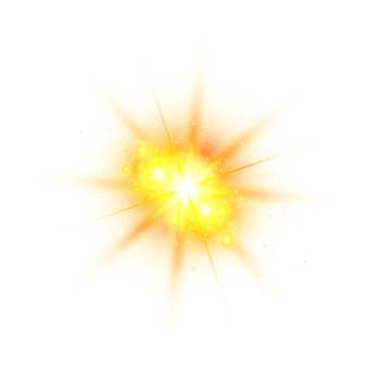 Lens flare sunlight special effect png