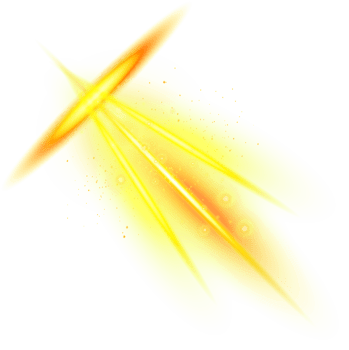Yellow Lens flare spotlight effect png