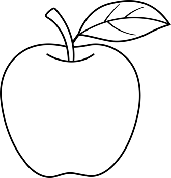Apple fruit outline, coloring book and icon illustration. png