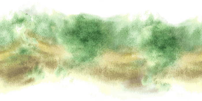 Watercolor abstract spotted green, brown, yellow ochre seamless border. Abstract striped spots and splashes background. Hand drawn illustration. Isolated pattern for wrapping paper, scrapbooking print png