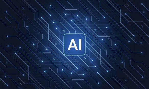 Abstract technology artificial intelligence chipset design futuristic concept technology vector