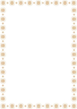 Mystic tribal eye frame vector