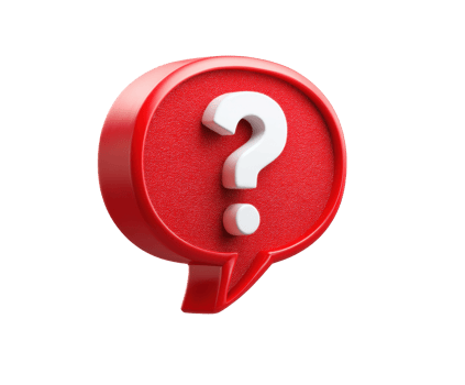 Question mark symbol in a speech bubble for communication concept png