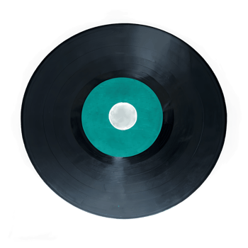 Retro Vinyl record isolated on transparency background. png