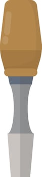 Carving Tool with Wooden Handle vector