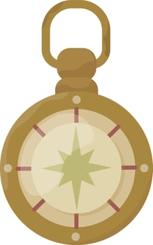 Antique Nautical Compass vector