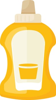 Classic Mustard Bottle vector