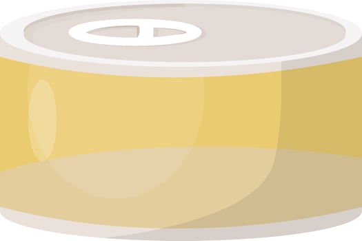 Yellow Canned Food vector