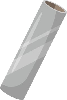 Roll of Silver Aluminum Wrap vector