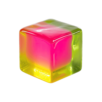 Vibrant Pink and Green Candy Cube Delicious Sweet Treat Jelly Candy Dessert Image png