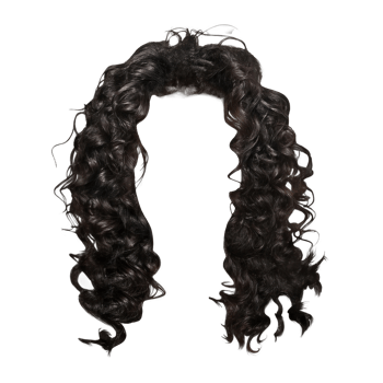 women curly Hair wig png