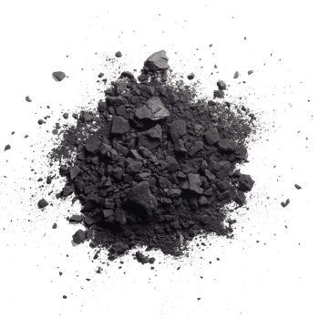 Scattered Charcoal Pieces on Transparent Background png