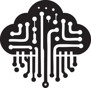 Logo of Cloud Computing A New Era of Digitalization vector