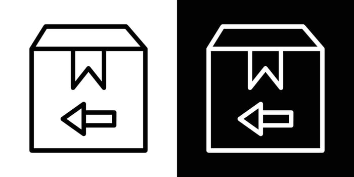 Return purchase icons vectors set in stroke line style.. EPS10