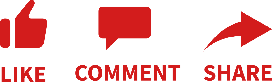 Sign subscribe button, red subscribe button social media button. Subscribe like comment share png