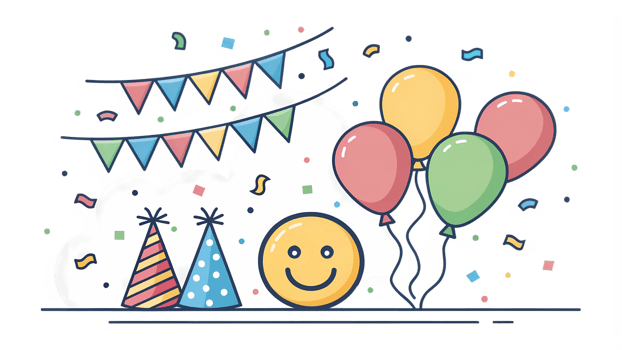 Happy birthday sticker png