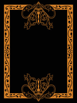 Vintage Scroll Border with Floral Elements vector