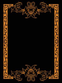 Luxury Ornamental Bloom Frame for Stationery vector