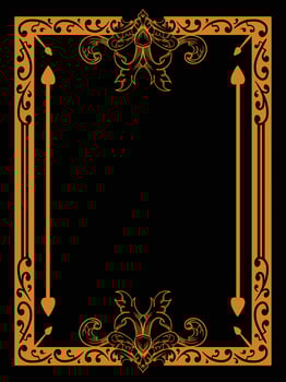 Elegant Frame Featuring Decorative Blooms vector
