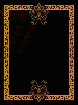 Elegant Floral Border for Invitations and Cards vector