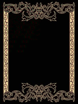 Classic Ornamental Border with Leaf and Floral Twist vector