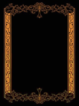 Romantic Ornamental Frame with Bloom Accents vector