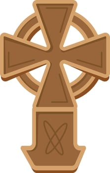 Ornate Celtic Cross Design vector