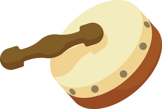 Traditional Irish Folk Drum vector