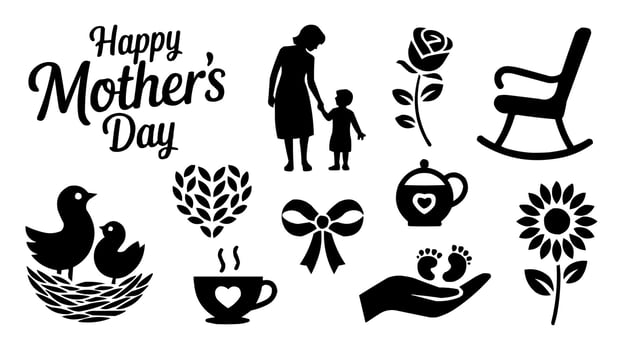 happy mother's day clip art vector