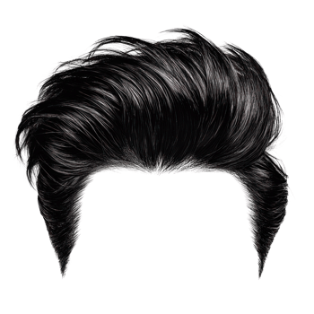 Modern slicked back hairstyle with volume for a trendy look in fashion and style png