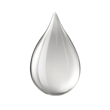 Transparent water droplet isolated on a clean background, showcasing natural shape and clarity png