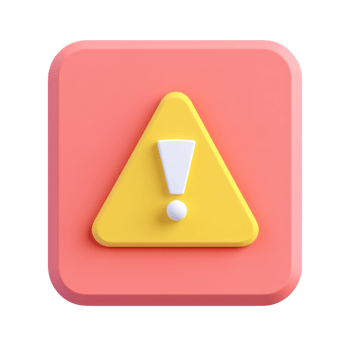 Yellow warning sign on a pink background represents alertness and caution in a digital context png