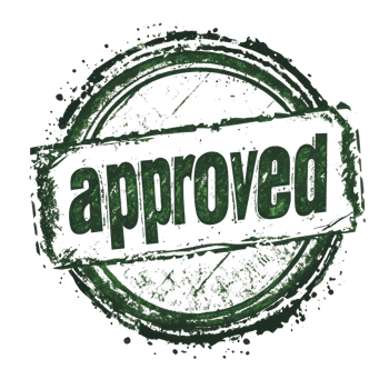 Bold approval stamp with textured design and vintage style, ideal for endorsements and promotions png
