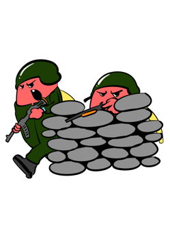 cute kidney sticker soldier kidney protect body png