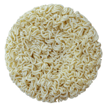 Round dry instant noodle png