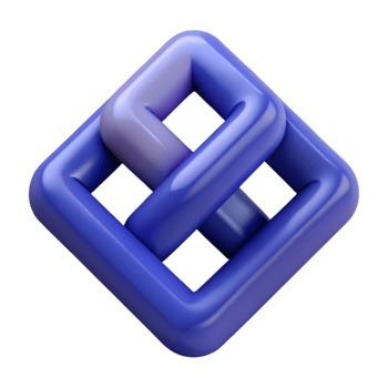 alluring passionate futuristic Abstract interlocking squares, minimal design, flat color, crisp edges with Scalable Design. top-tier png