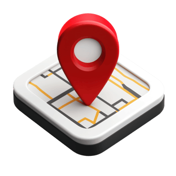Location marker on a map highlighting a specific destination clearly and effectively png