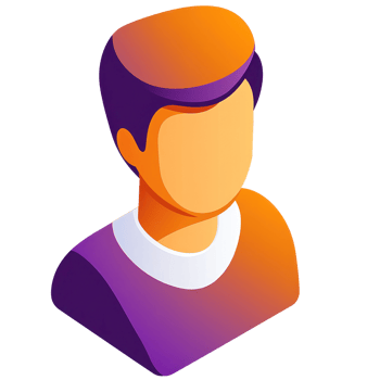 Stylized 3D avatar illustration featuring a generic male character with a simple design png