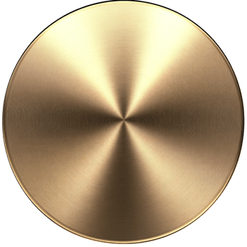 Golden circular disc with metallic finish, ideal for creative design and artistic projects png