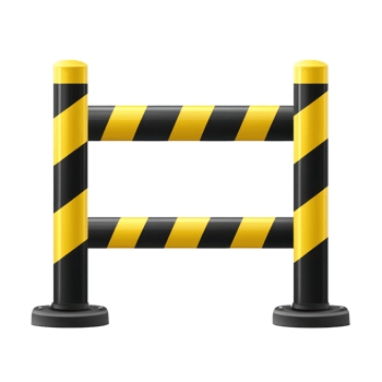 Safety barrier for construction site or hazard area to prevent accidents and ensure public safety png
