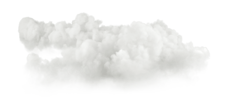 Cutout freedom white clouds horizontal shapes on transparent backgrounds 3d rendering png