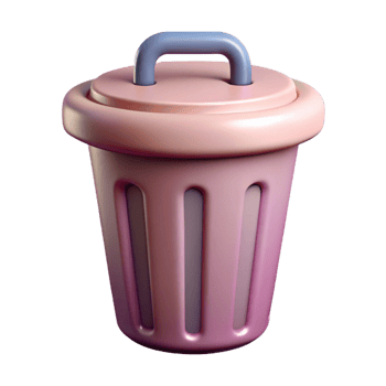 captivating artistic Trash can icon, symmetrical and single-weight stroke. with Scalable Design. flawless png