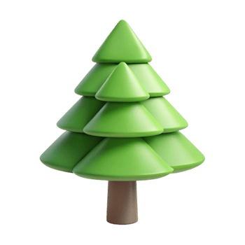 hypnotic rustic Upward-pointing triangle tree with circular leaves. Single-weight stroke, clean lines, minimal with Scalable Design. masterfully captured png