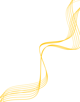 Yellow luxury design line wave png