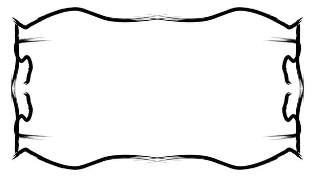 Abstract border frame white background copy space vector