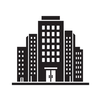 Simple Building Silhouette vector