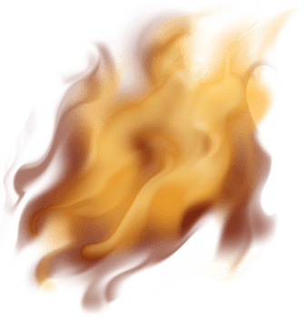 Abstract Swirl Dynamic Golden Orange Fluid Shape Artistic Illustration png