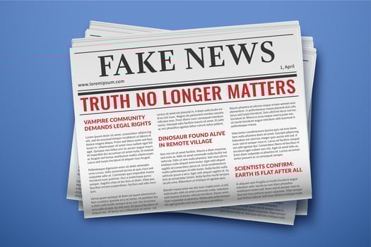 Fake news newspaper with satirical headlines vector